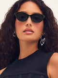 QUAY Black Talk Nice cat eye sunglasses - British product