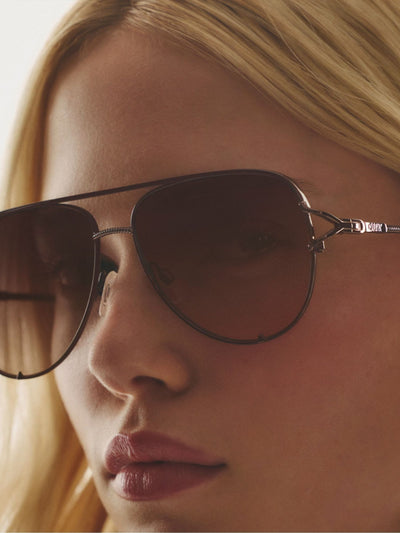 Next QUAY Brown High Key Twist Sunglasses- Buy online at McGrocer