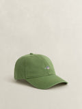 GANT green shield logo cotton twill cap, UK version