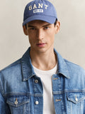 GANT blue graphic logo cotton canvas cap (British brand)