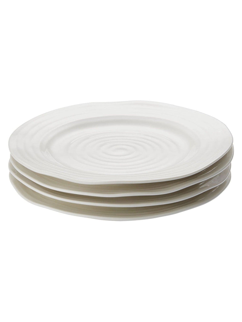 Sophie Conran set of 4 white porcelain side plates 20.5cm (British brand)