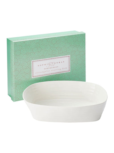 Next Sophie Conran White Porcelain Rectangular Roasting Dish- Buy online at McGrocer