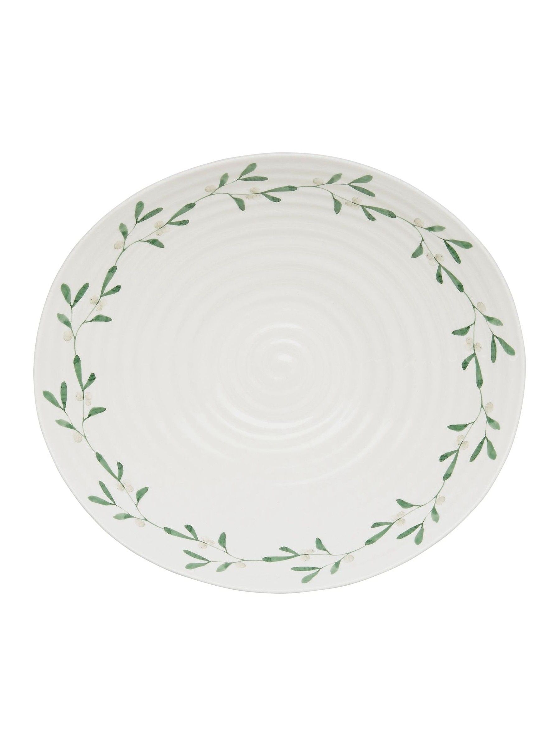 Sophie Conran serving bowl white mistletoe design, UK version