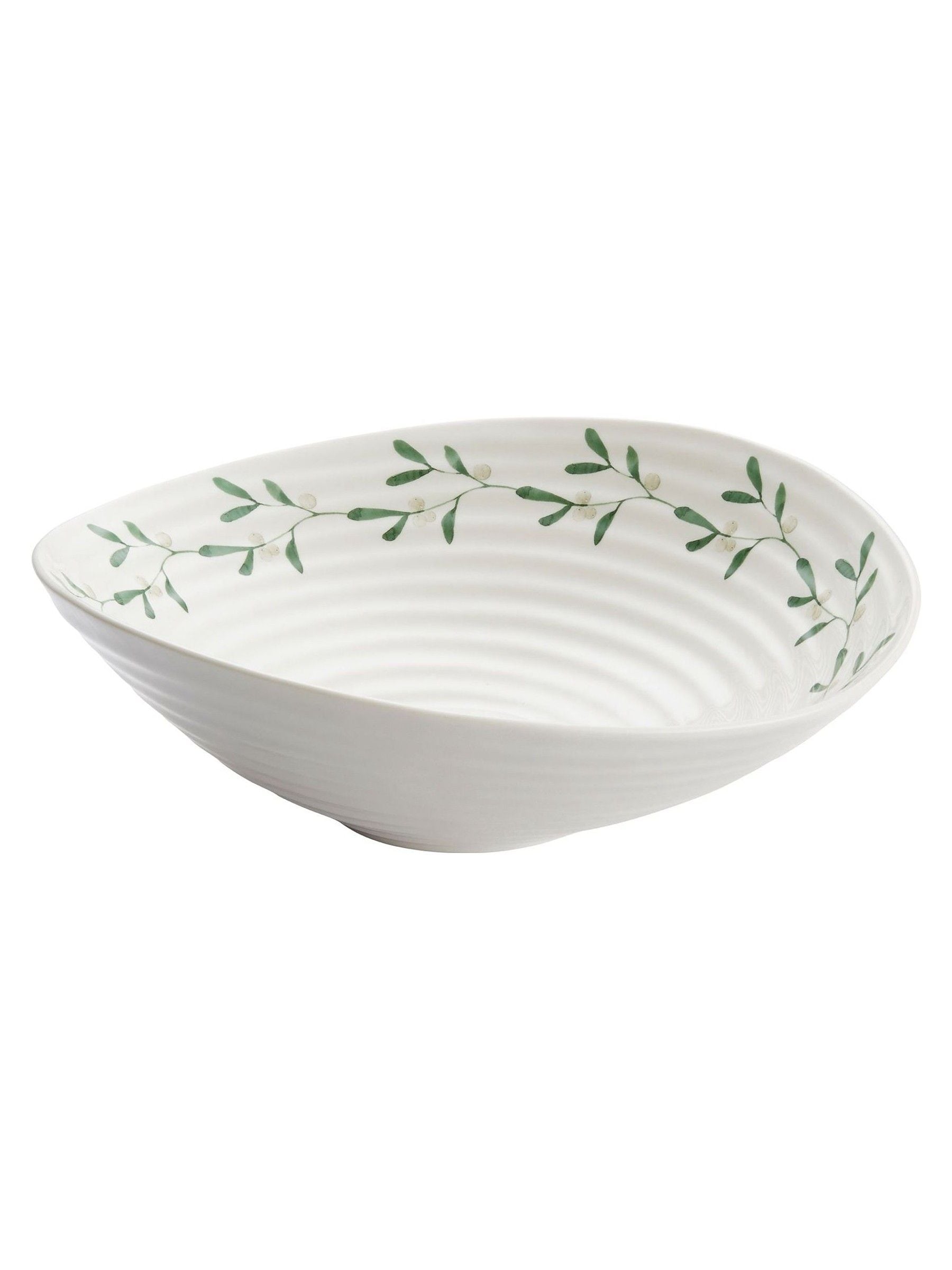 Sophie Conran serving bowl white mistletoe design, UK version