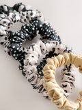 Polka dot scrunchies 5 pack, polyester, UK version