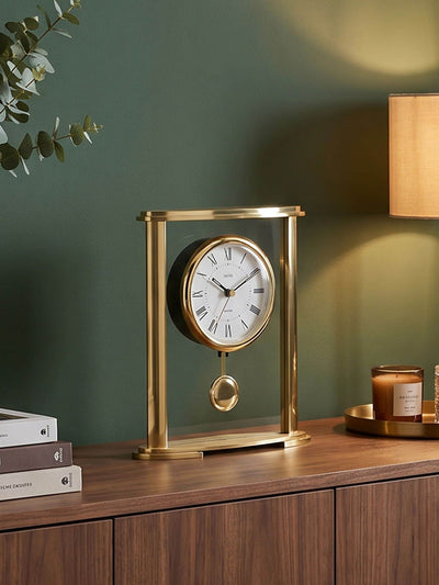 Next Acctim Welwyn Gold Coloured Metal Table Clock- Buy online at McGrocer