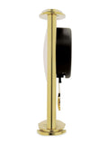 Acctim Welwyn gold metal table clock with luminous hands, UK version