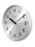 Acctim Klar brushed metal wall clock 40cm (British brand)