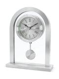 Acctim Clocks silver Bathgate table clock small - British product