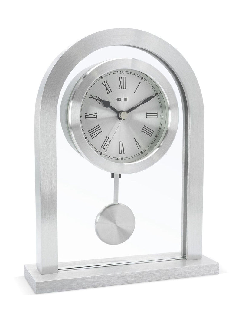 Acctim Clocks silver Bathgate table clock small - British product
