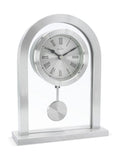 Acctim Clocks silver Bathgate table clock small - British product