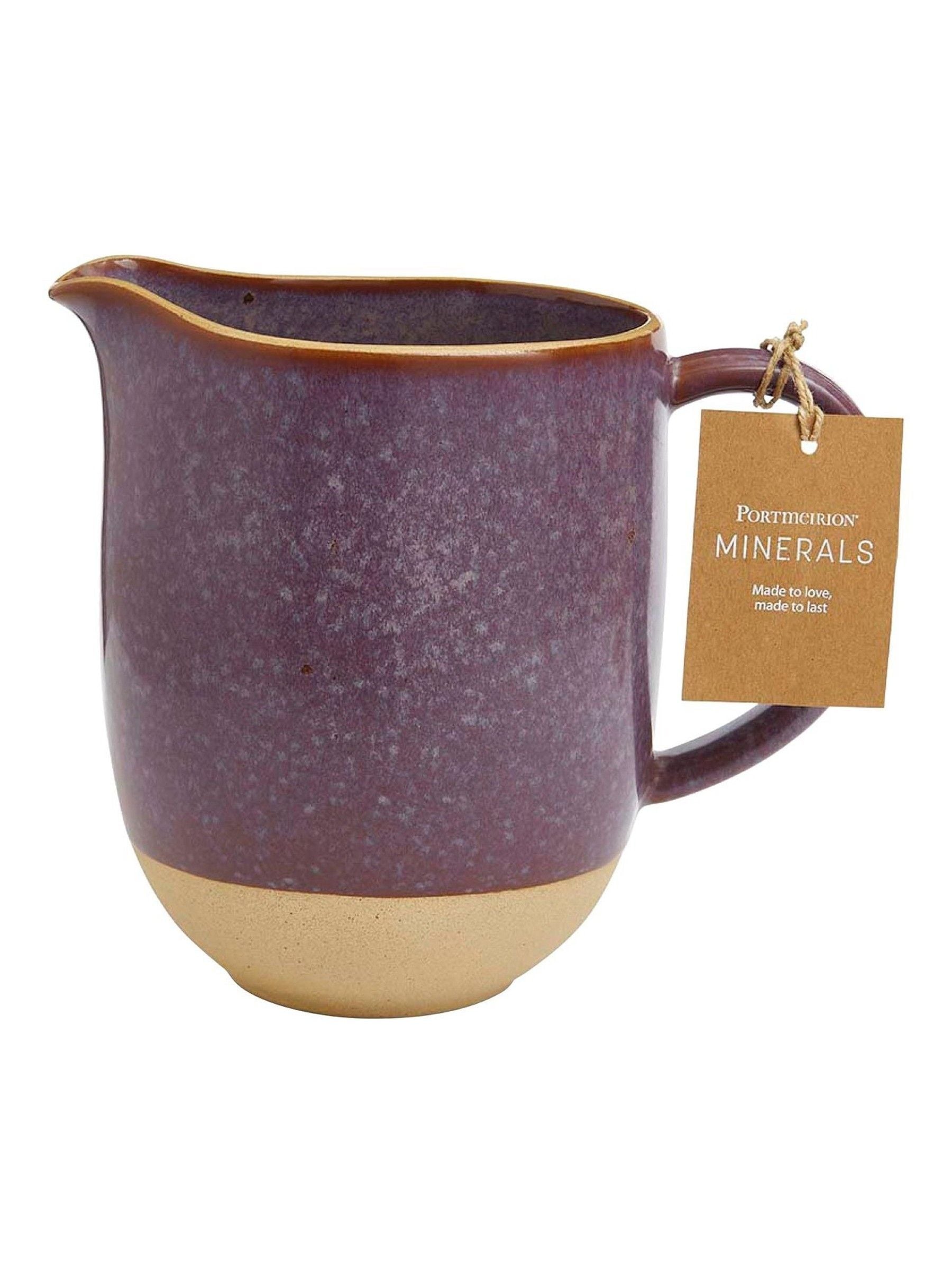 Portmeirion Amethyst stoneware jug 17cm (British brand)