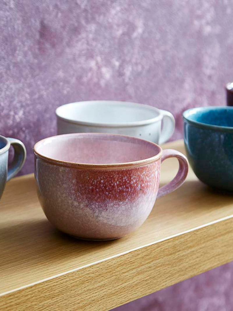 Portmeirion Set of 4 Aquamarine Minerals Jumbo Mugs