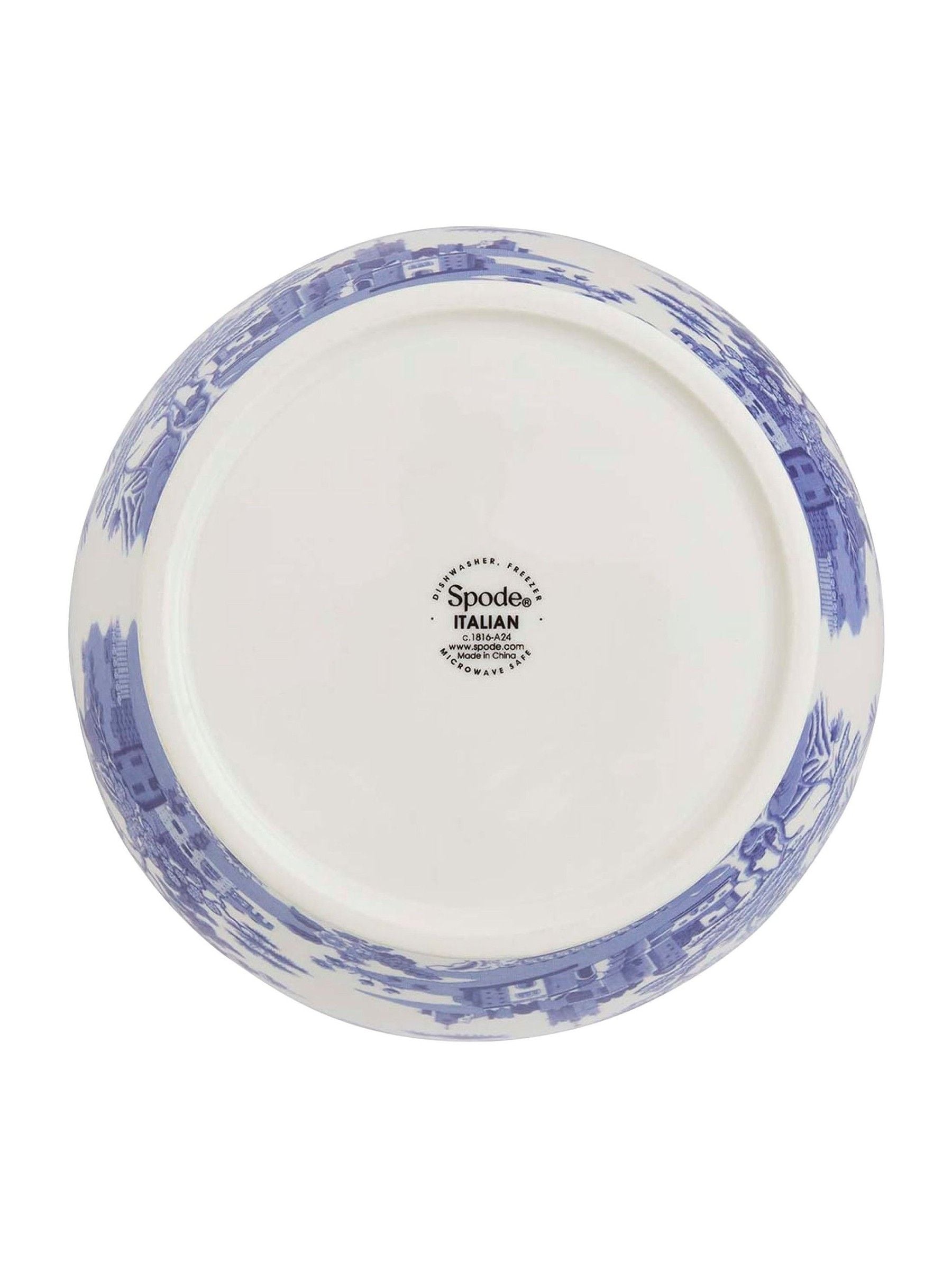 Spode Blue Italian Gothic Castle vase 36cm (British brand)