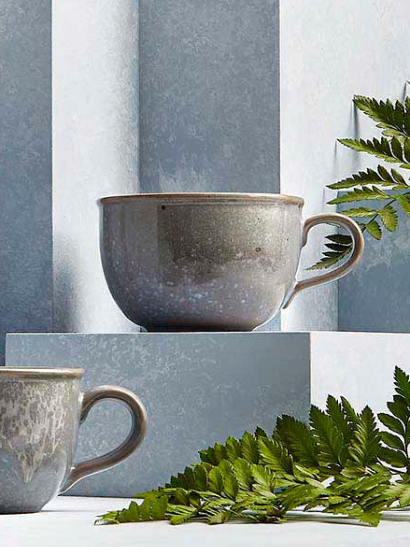 Portmeirion set of 4 aquamarine jumbo mugs 600ml - British product