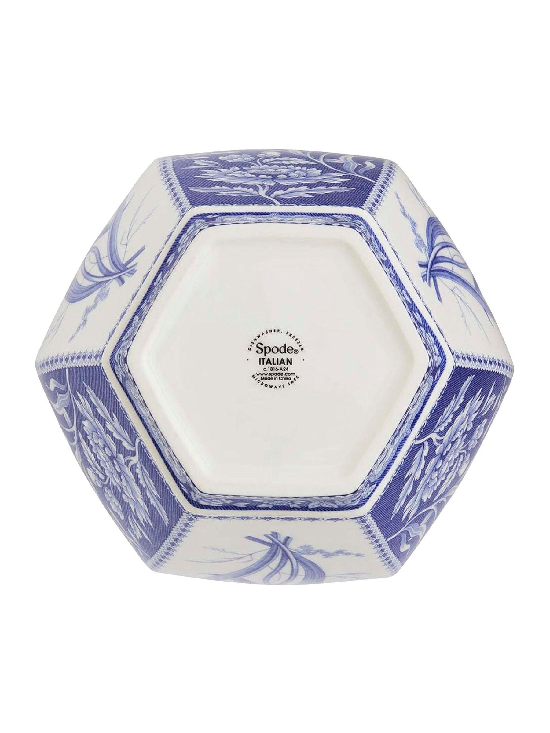 Spode Blue Italian Floral vase 39.5cm, imported from the UK