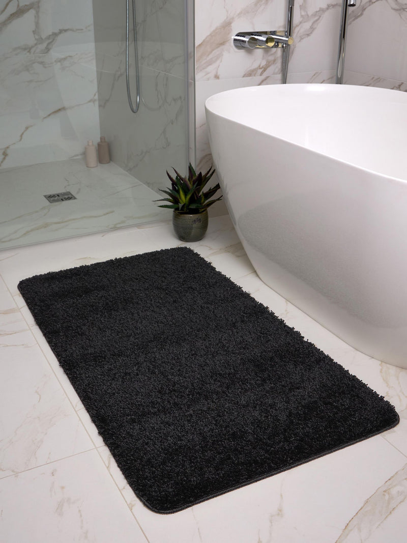 My Rug Beige Shaggy Bathmat Runner 120cm x 67cm