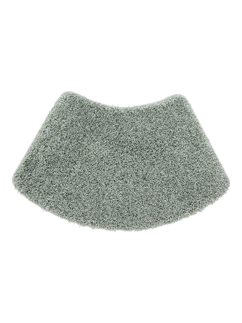 My Rug Green Shaggy Curved Bathmat 80x50cm (British brand)