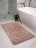 My Rug Beige Shaggy Bathmat Runner 120cm x 67cm