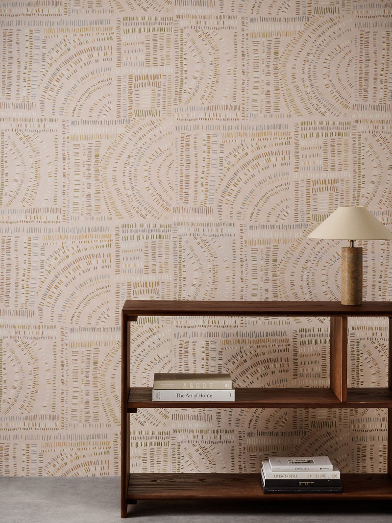 Harlequin Frescoes wallpaper with oil pastel design, UK version
