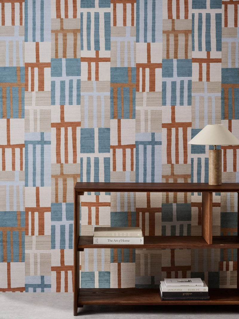 Harlequin Monolith wallpaper check pattern - British product