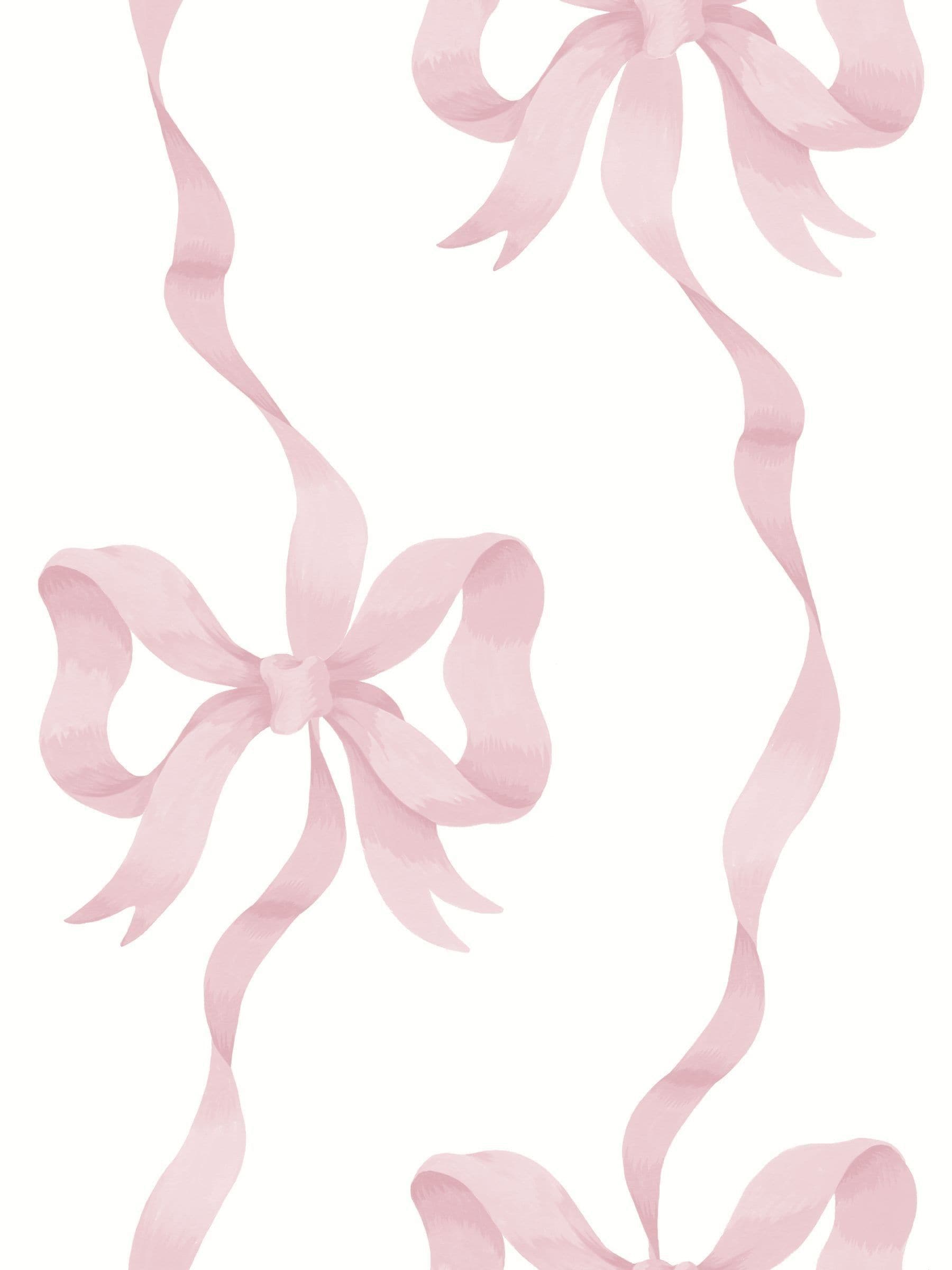 Cath Kidston Pink and Red Ribbon Bow wallpaper 10M, UK version