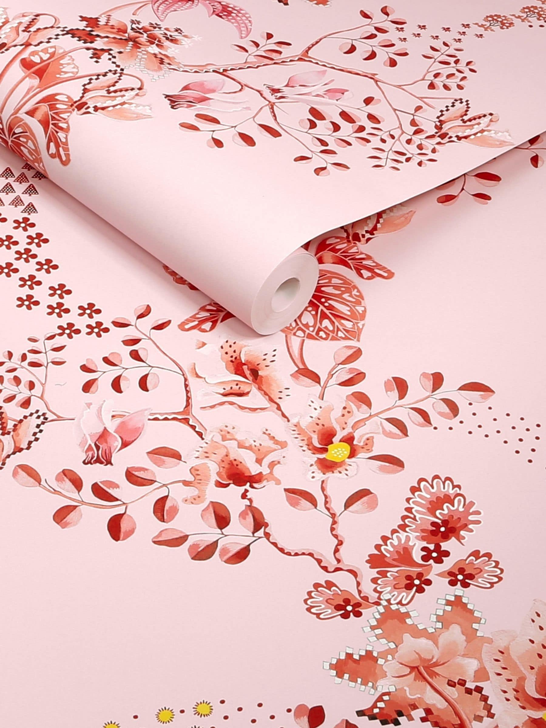 Cath Kidston Dusky Blue Road Floral Wallpaper 10m x 52cm