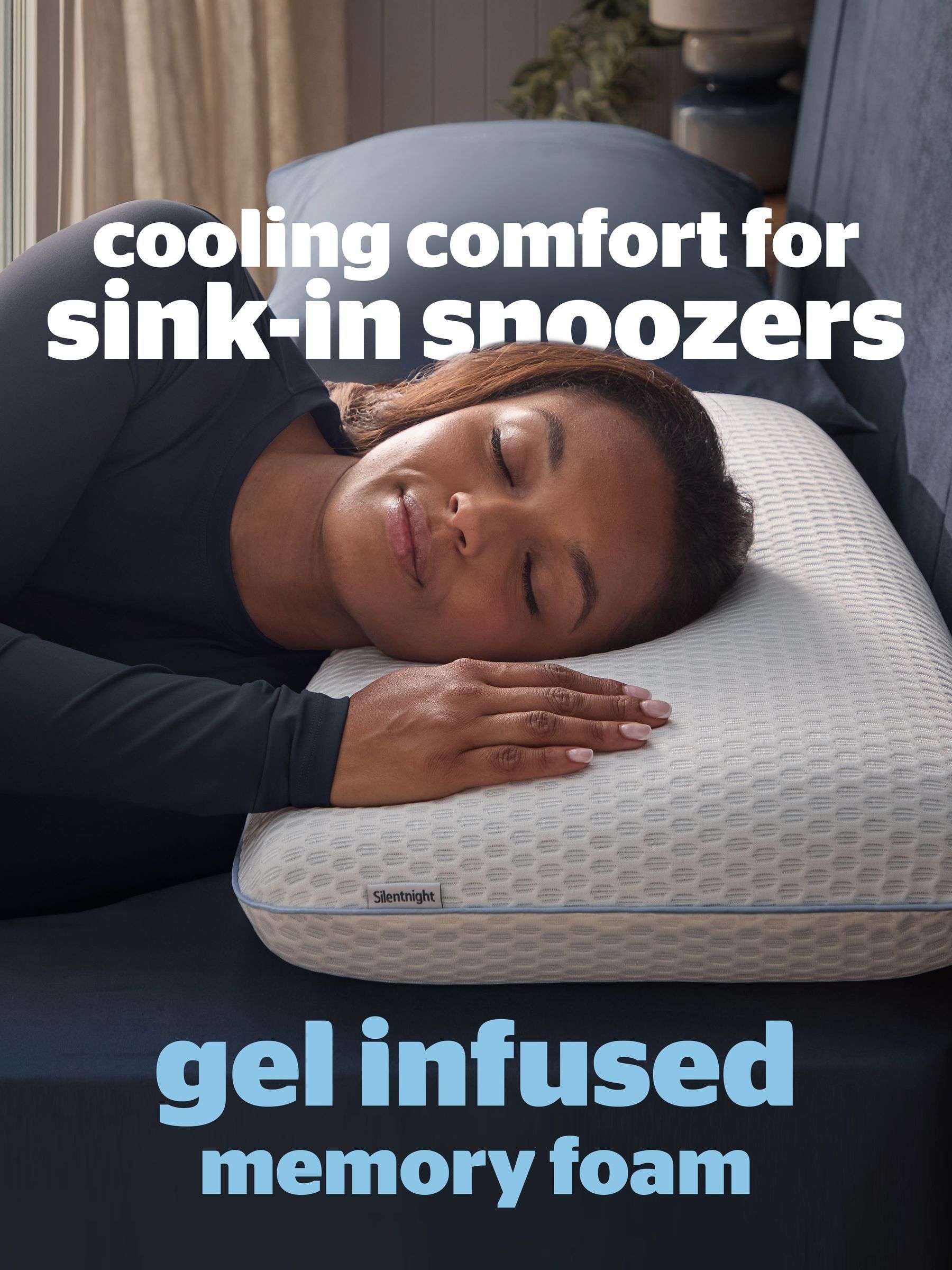 Silentnight Impress cooling memory foam pillow, imported from the UK