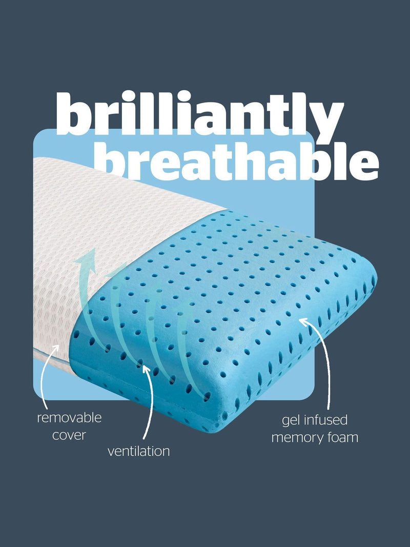 Silentnight Impress cooling memory foam pillow, imported from the UK
