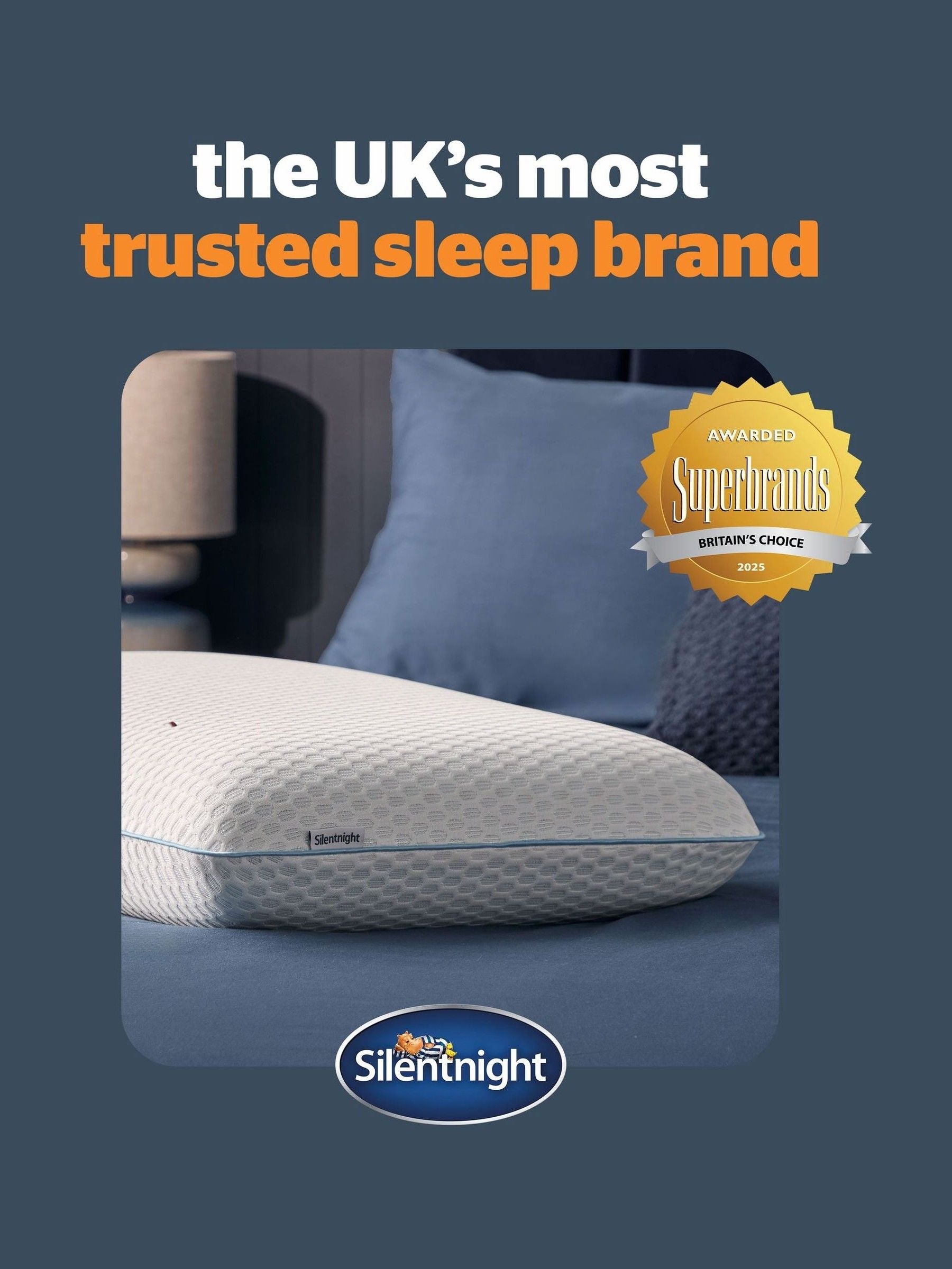 Silentnight Impress cooling memory foam pillow, imported from the UK