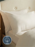 Silentnight almond white brushed cotton pillowcase pair - British product