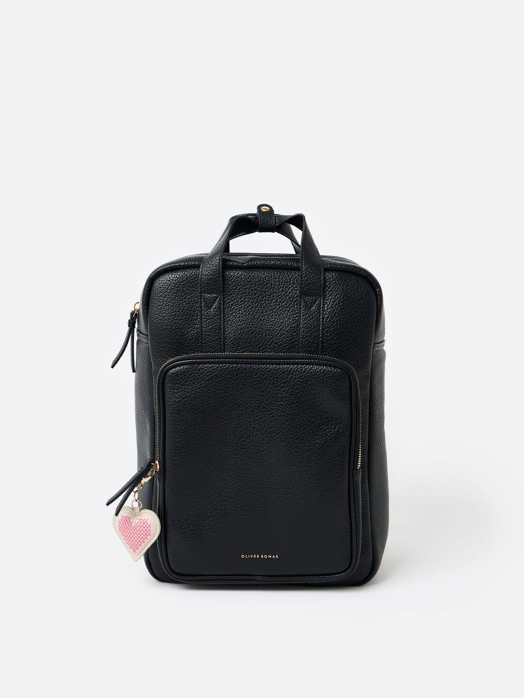 Oliver Bonas Mami black laptop backpack - British product