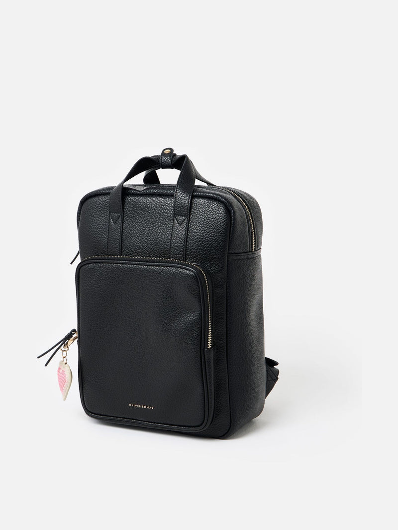 Oliver Bonas Mami black laptop backpack - British product