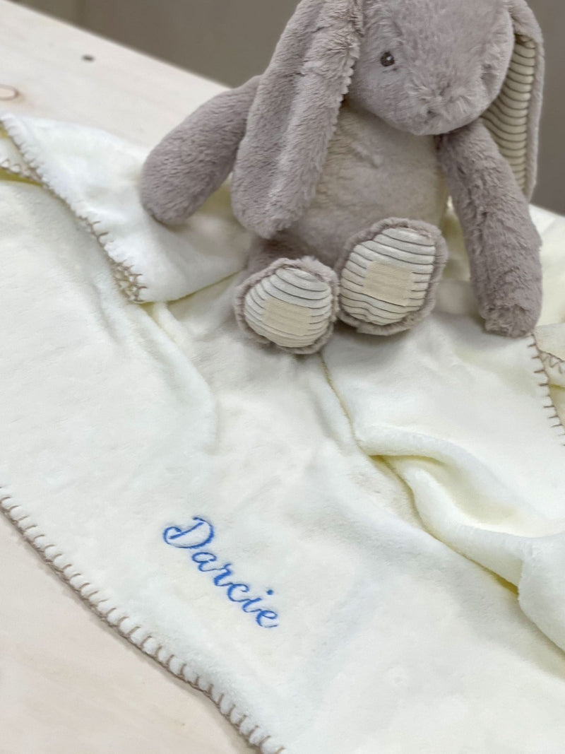 Solesmith personalised bunny blanket set, UK version
