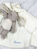 Solesmith personalised bunny blanket set, UK version