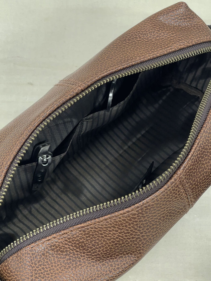 Solesmith monogrammed wash bag, imported from the UK