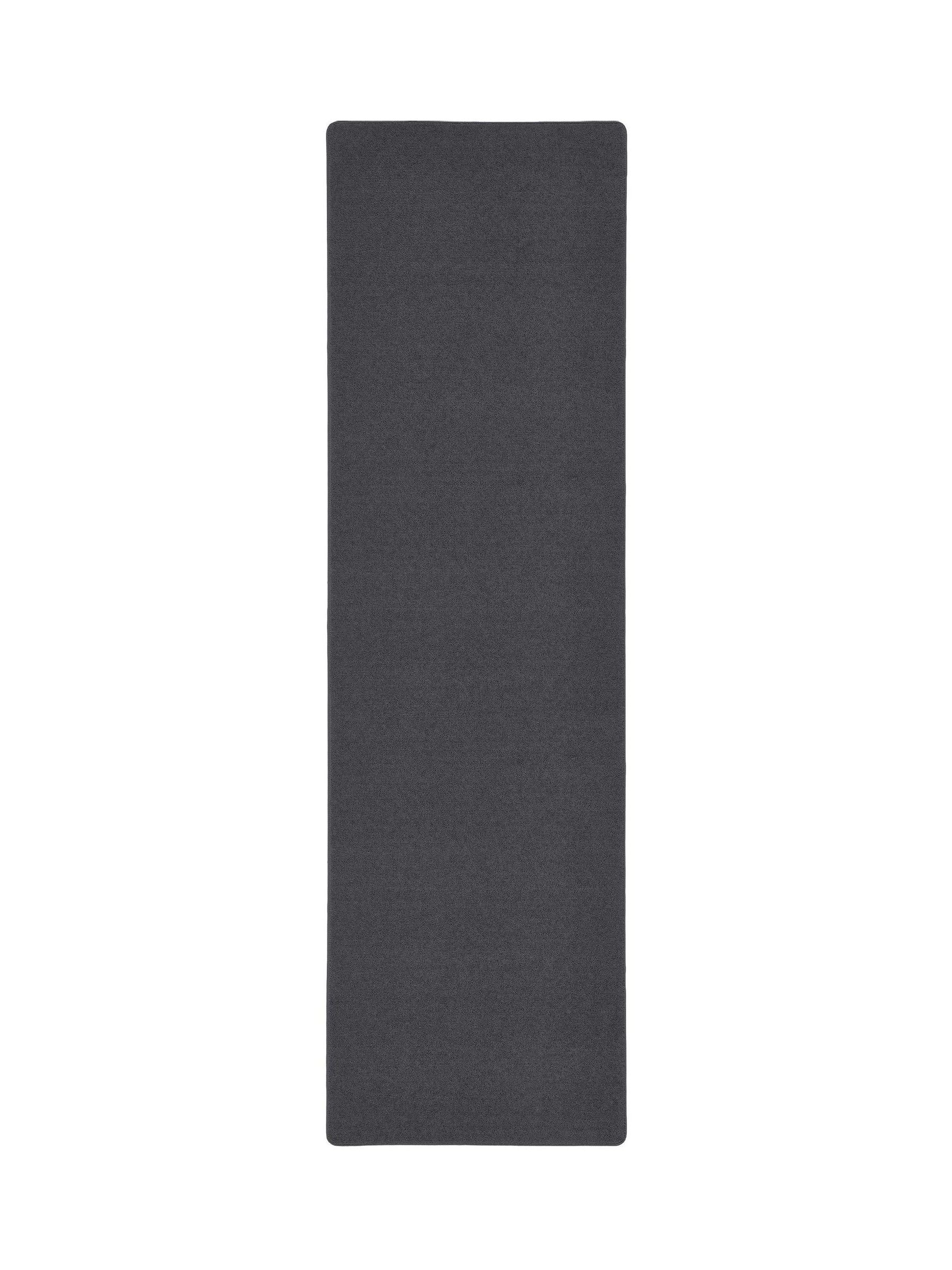 Hug Rug charcoal runner rug 67x230cm - British product
