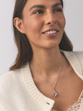 Mixed metal pendant necklace with silver and gold tones - British product
