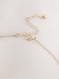 Mixed metal pendant necklace with silver and gold tones - British product