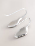 Silver tone pave sparkle drop earrings (British brand)
