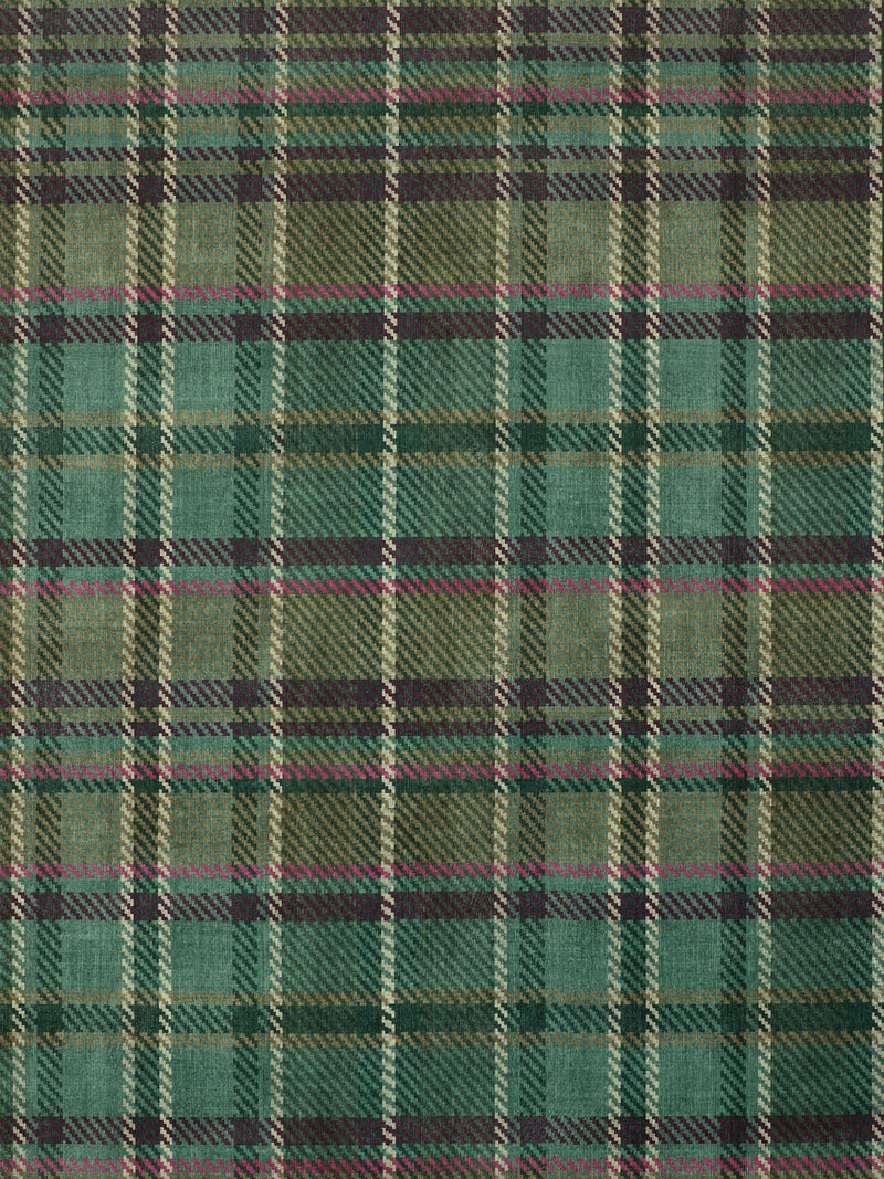 Hug Rug Emerald Isla Plaid rug 100% polyester UK version