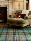 Hug Rug Emerald Isla Plaid rug 100% polyester UK version