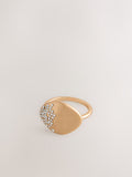 Gold tone pave sparkle ring, imported from the UK
