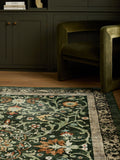 Hug Rug Green Country Paisley rug, imported from the UK