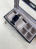 Solesmith black personalised stag watch box (British brand)