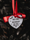 Solesmith first married personalised ceramic decoration 8x6cm - British product