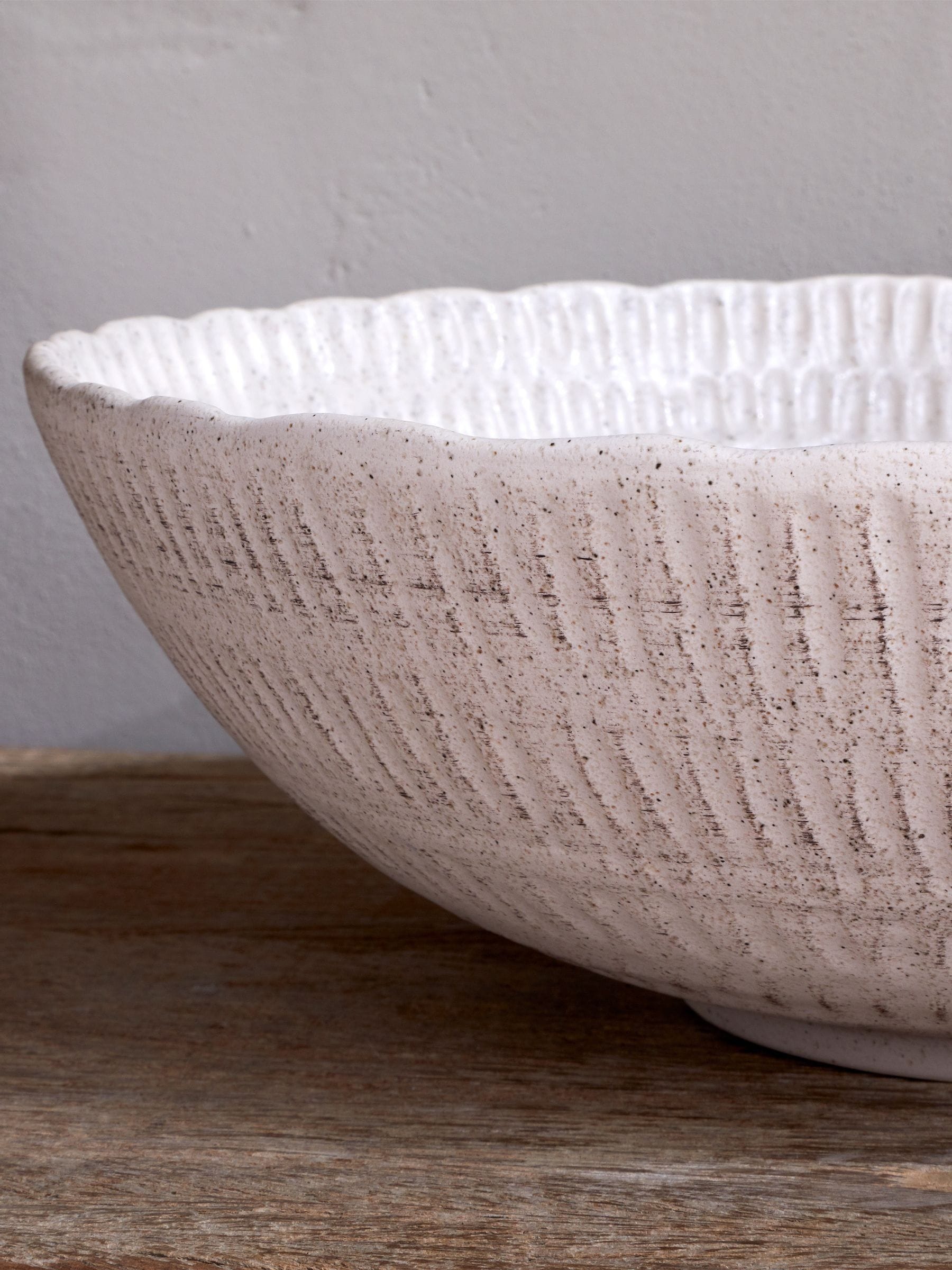 Nkuku Kayanna ceramic decorative bowl, imported from the UK
