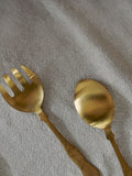 Nkuku Gold Khana salad servers 25cm - British product