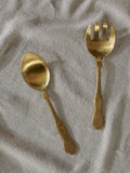 Nkuku Gold Khana salad servers 25cm - British product