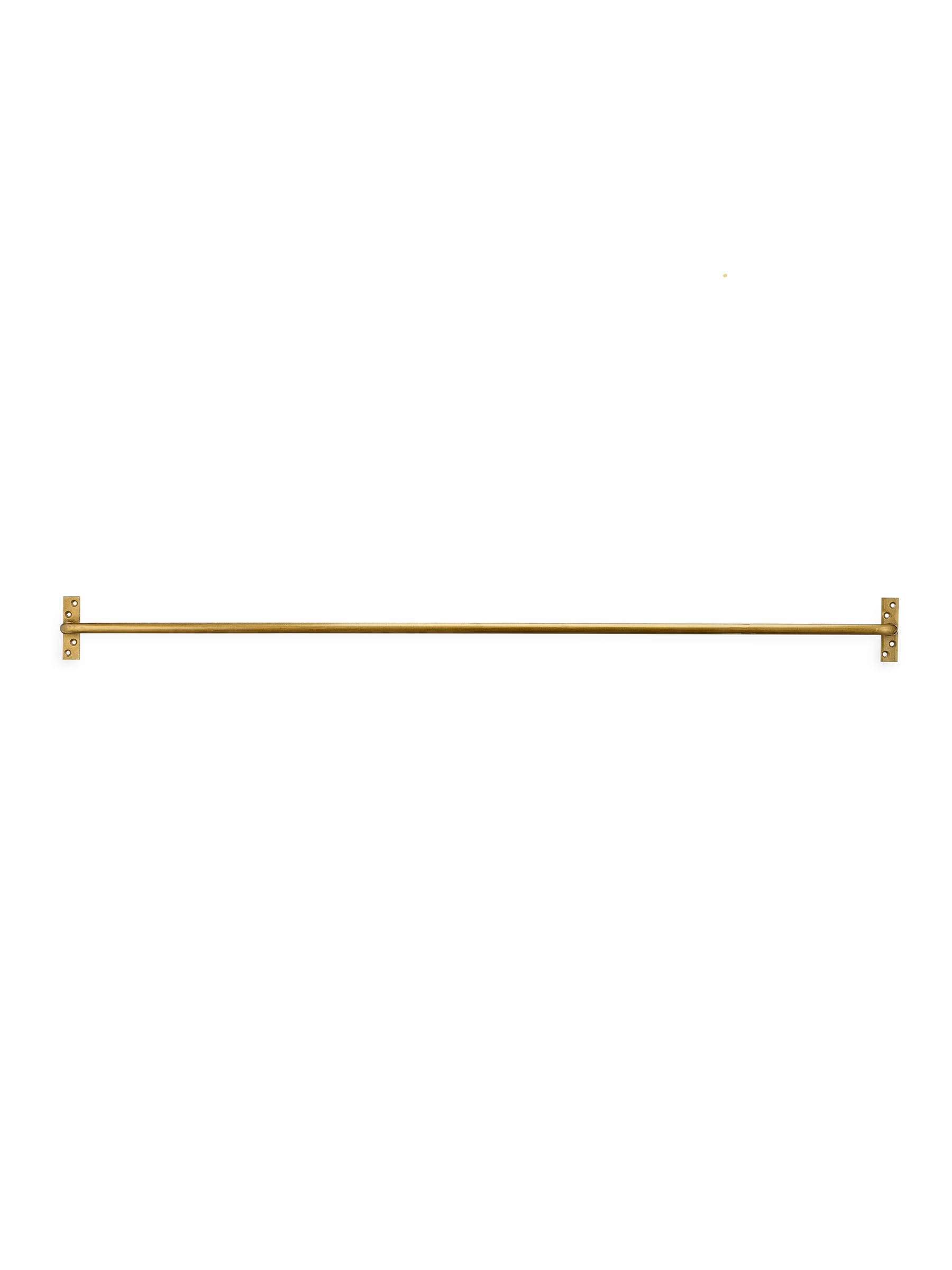 Nkuku Brass Laila Iron Hanging Rail 120cm, UK version